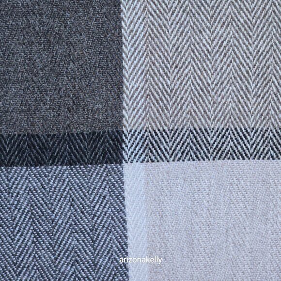 Avoca Wool Cashmere 4 Panel Herringbone Oversized Scarf Ireland - Picture 3 of 11